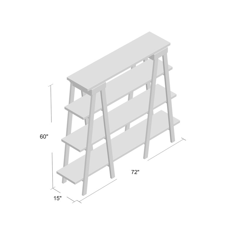 Gherlein Storage Bookcase, Weathered Charcoal