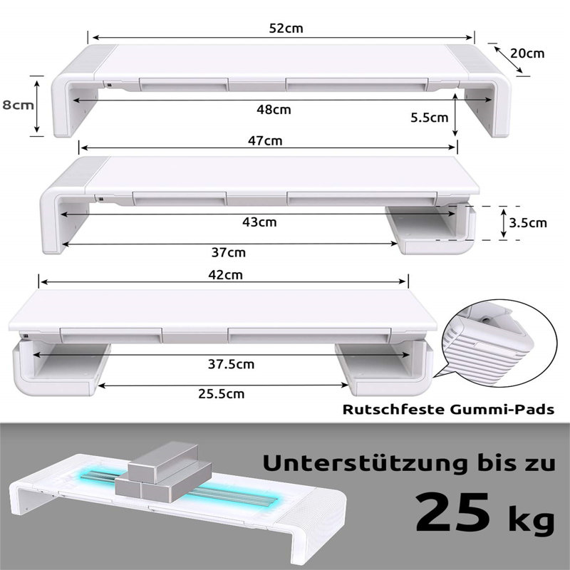 Rikyah Metal Monitor Stand