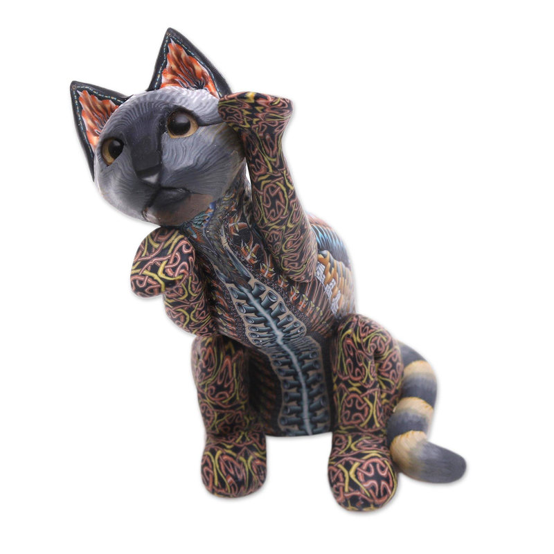 Figurine d’argile en polymère pour chat begging Sifert