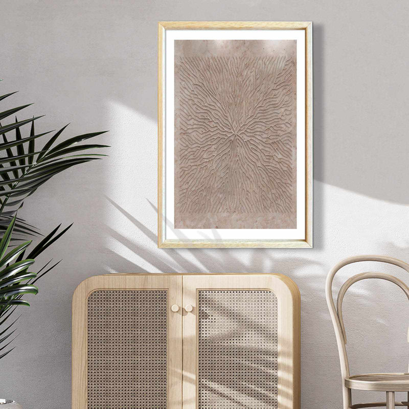 Élégante peinture encadrée décorative, 24,4 po x 36,2 po | Cadre 100% bois massif (épaisseur: 1,2 po), fond 100% bois aggloméré (épaisseur: 0,1 po) | Œuvre imprimée UV, parfaite pour la décoration de salon et de bureau