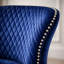 Tufted Upholstered Velvet Full Back Dining Chair-2122588841