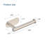 Porte-papier hygiénique auto-adhésif en nickel brossé - fixation murale en acier inoxydable-128699422