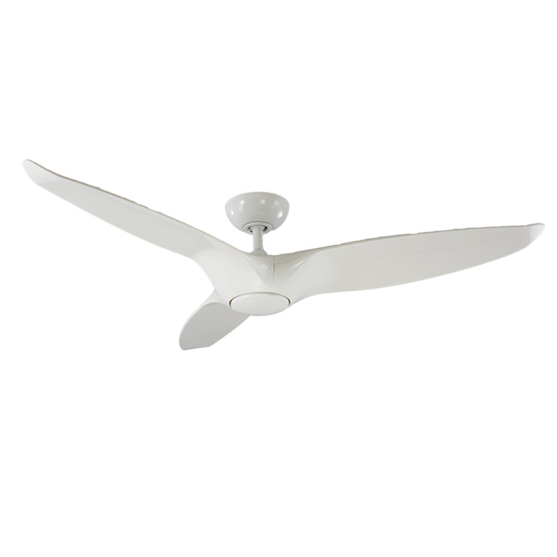 Morpheus III 60" 3 - Blade Outdoor/Indoor Smart Standard Ceiling Fan with Wall Control and LED Light Kit Included, Works With Alexa and iOS or Android App