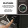 Nostalgia Retro 19" 0.9 cu ft. 800-Watt Countertop Microwave Oven