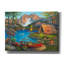 «Epic Graffiti», «pittoresque camping» par John Zaccheo, art mural sur toile, 54 po x 40 po