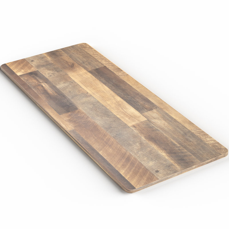 Universal Table Top for Sit to Stand Desk Frames, Reclaimed Wood, 1-Piece, 71" x 30"