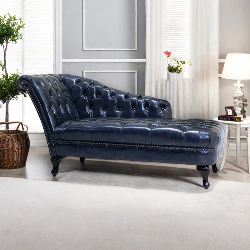 Chaise longue d'intérieur Modern Living, Orienté à gauche (vu de face), Bleu très foncé