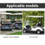 Barre d'appui de sécurité arrière pour chariot de golf Yescom Poignée arrière en forme de U avec quincaillerie de fixation pour TXT de EZGO Genesis 150