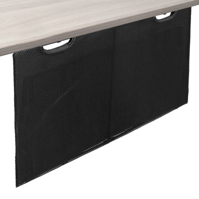 Black 30in Cable Management Desk Organizer