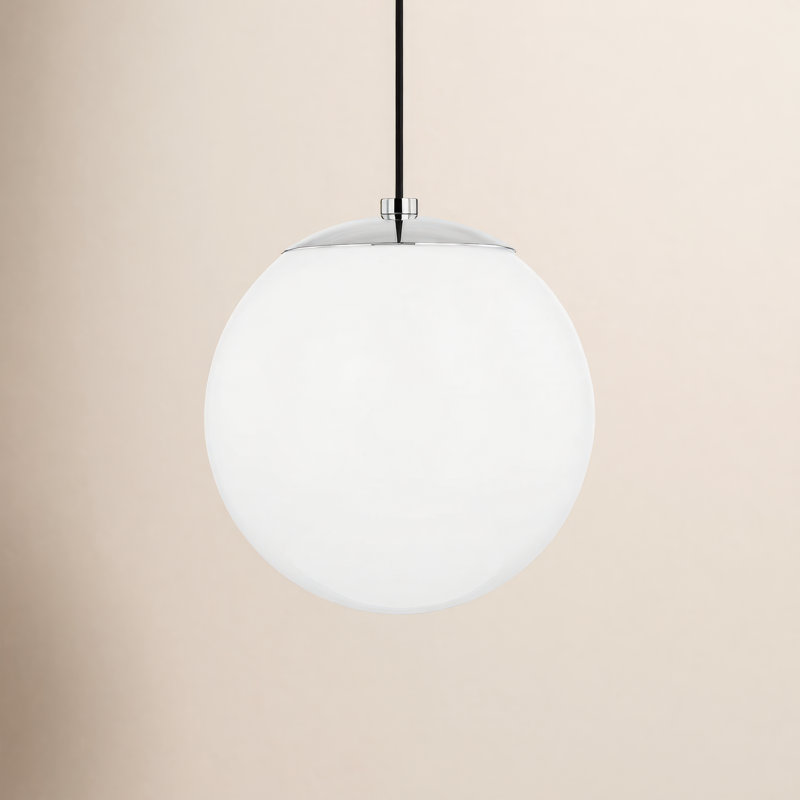 Luna 1 - Light Single Pendant, Polished Nickel