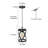 Aziz 1-Light 6" Wide Lantern Geometric Pendant