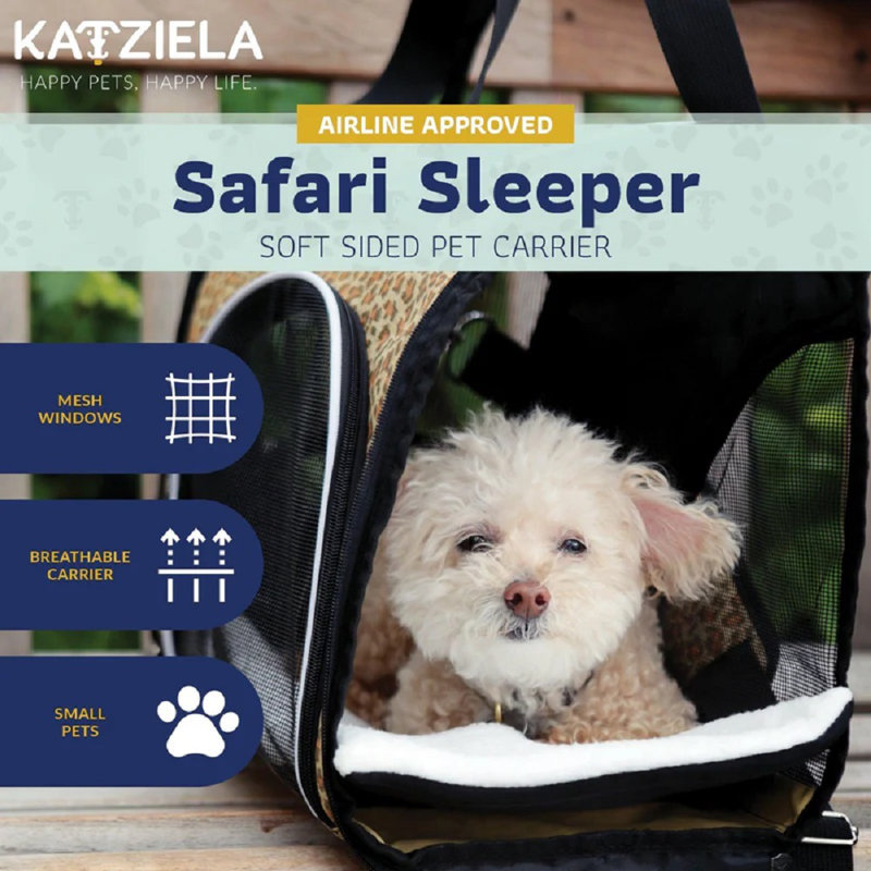 Olive Green Soft-Sided Rolling Airline Approved Pet Carrier