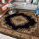 Tapis noir / beige Weisgerber