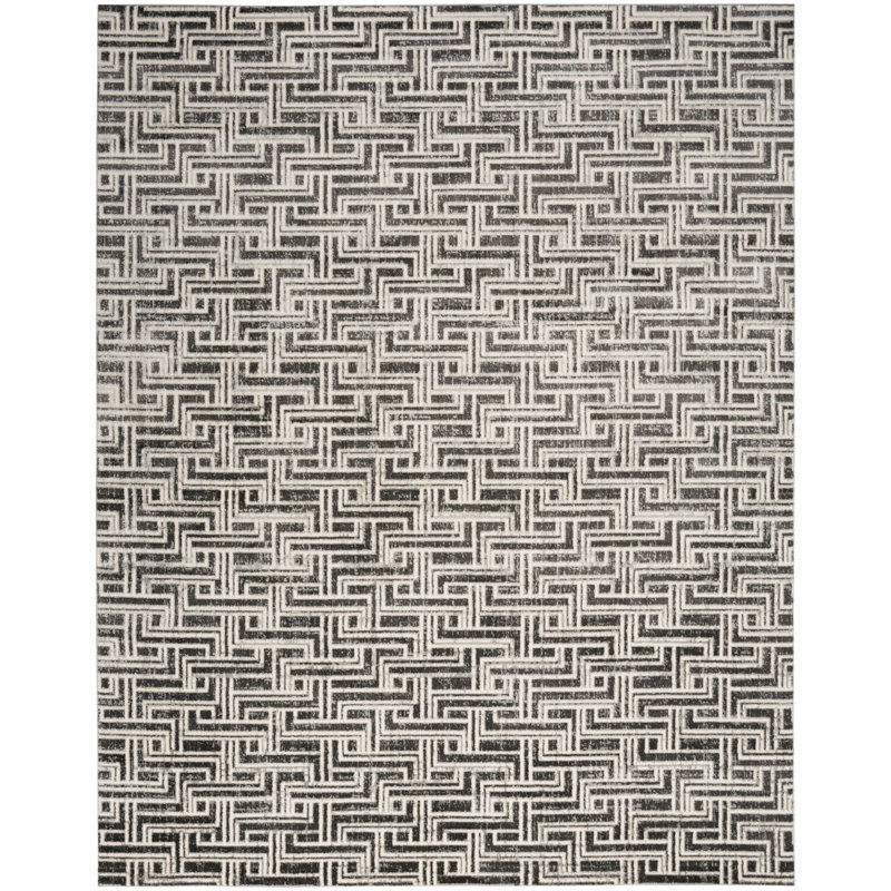 Ermie Geometric Indoor Rug, Rectangle 9' x 12'