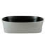 Lavabo vasque ovale moderne 20 po x 14 po - extérieur blanc mat avec intérieur noir
