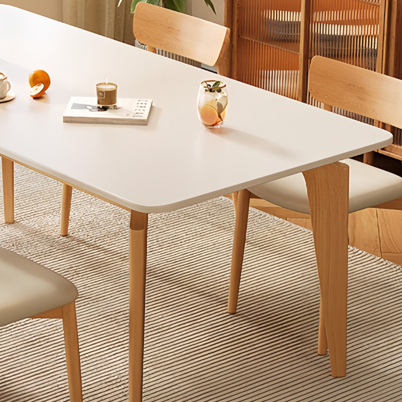 Piecara Modern rectangular dining table, 29.52"H x 62.99"L x 31.49"W