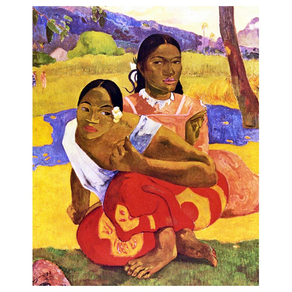 Leinwandbild Nafea Faa Ipoipo (Wann heiratest du?) von Paul Gauguin