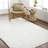 Carollyn Nomadic Machine Woven Polyester Area Rug in White-86290679