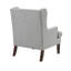 Fauteuil à oreilles Rossana, polyester, bois, tête de clou-113497033