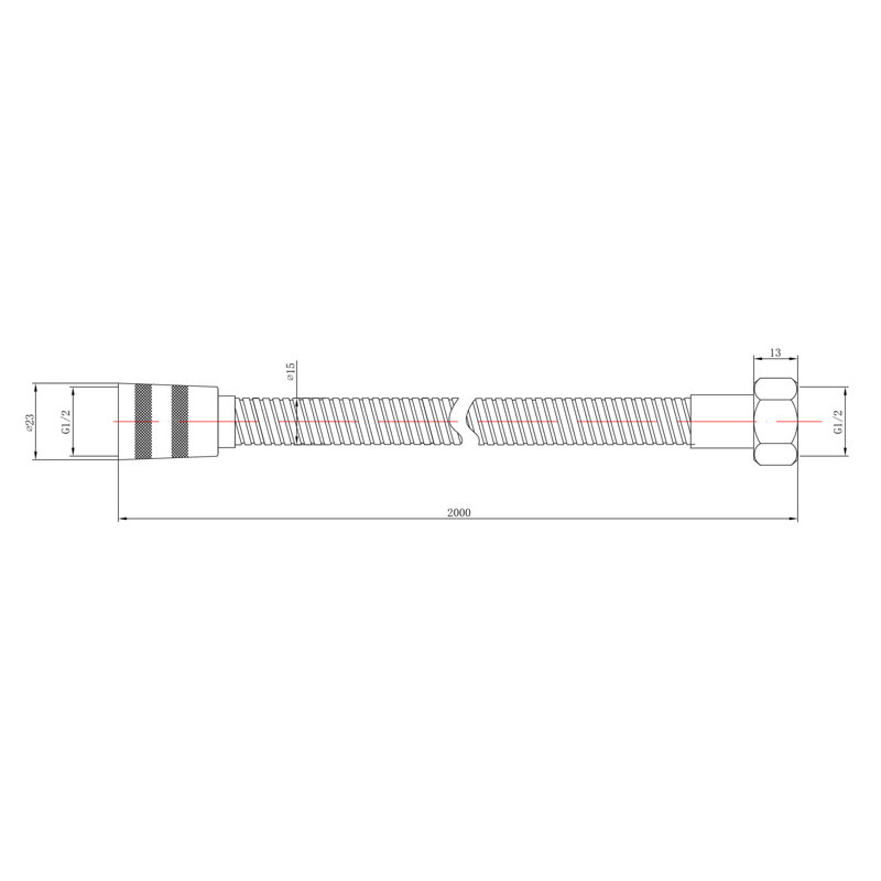 Shower Accessories 200cm Shower Flex Hose