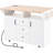 55.7'' Kitchen Island Cart With 2 Drop Leaf, Power Charging Station, Folding Dining Table, 3 Drawers, Towel & Spice Rack, White Large 5 Rolling, Outlet,-759359200