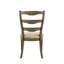 Ensemble de chaises d'appoint Parfield en tissu brun clair et finition chêne vieilli (ensemble de 2)
