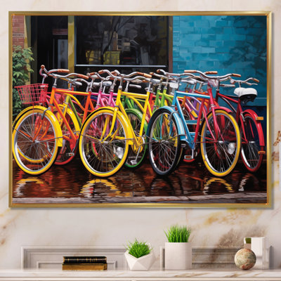 Bicycle Joyful Rides II - Transportation Wall Art Living Room