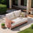 Vowinckel Outdoor Loveseat With Cushions