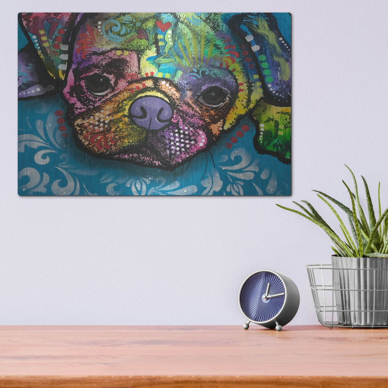 «Good Boy Pug» par Dean Russo, H 12 po x l 16 po