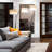 Trilage 84 in. Mid-Century Modern 3-Light Adjustable LED Floor Lamp with 3 Fabric Drum Shades-26907501