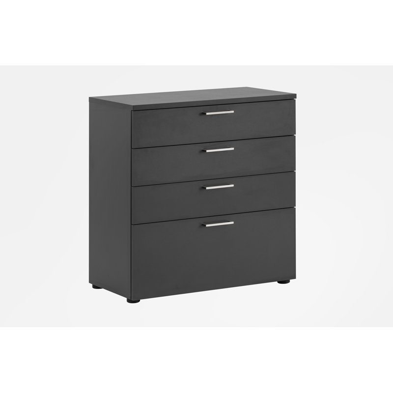 4 - Drawer Storage Cabinet, Anthracite