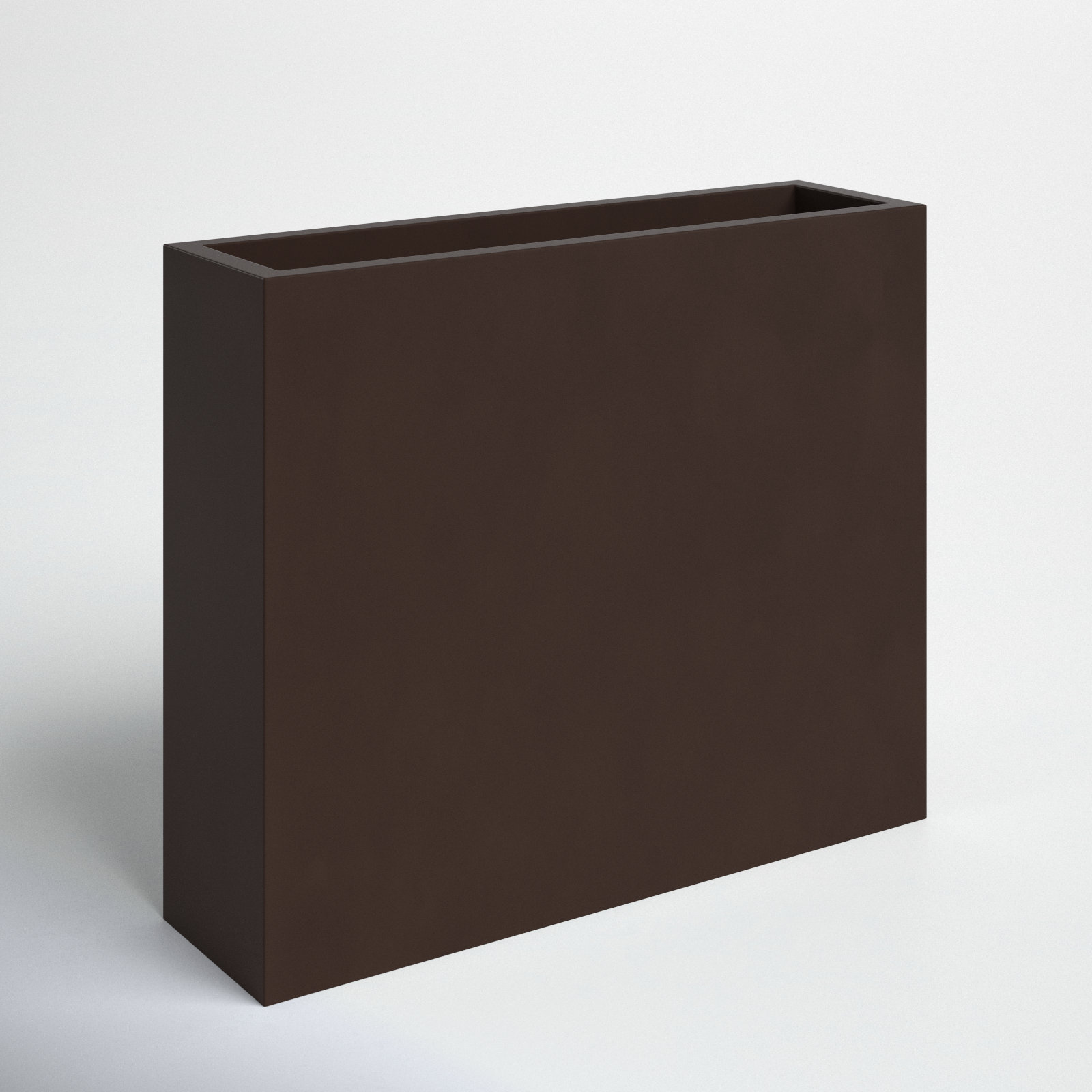Connoisseur Planter Box, 30" H x 36" W x 12" D, Brown