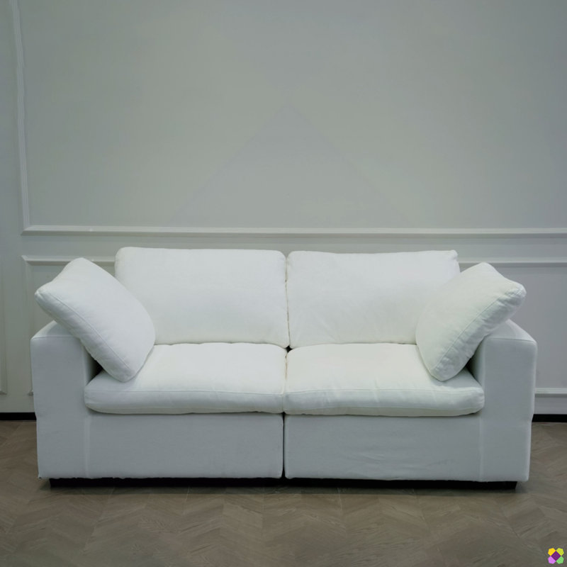Barrecchia 80"W High Quality Modular Down Filled Sofa Couch