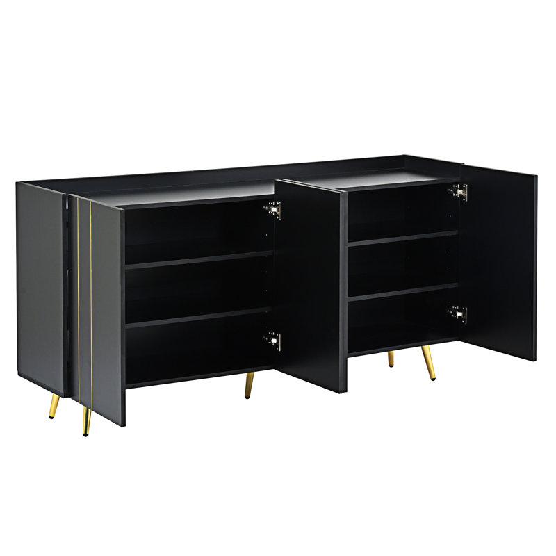 Armoire à chaussures avec 5 pieds en métal ON-TREND