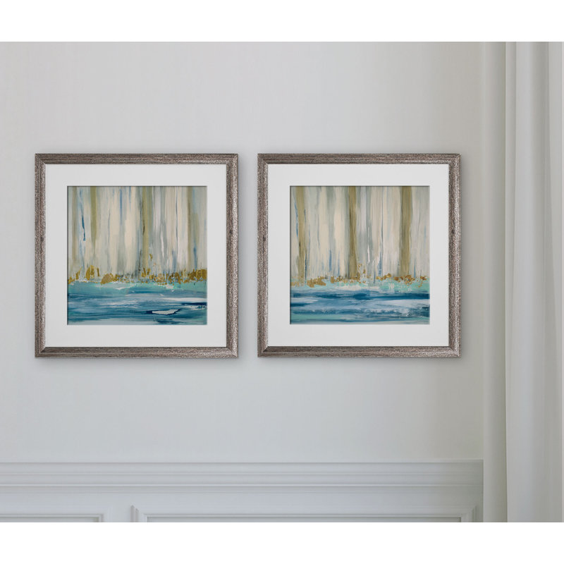 «Mountain Water», impression encadrée, Cadre brun