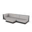 Pixel 118.25" Wide Outdoor Reversible Patio Sectional with Cushions-930188523-930188498