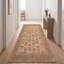 Tapis Ochre2 moderne à rayures effet pinceau, doré, vert et gris, lavable à la machine, antidérapant, à poils courts, pour l'intérieur et l'extérieur, adapté aux animaux domestiques, idéal pour le salon, la chambre, la salle à manger, l'entrée, le couloir ou le bureau.-505461212