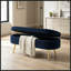 Banc de rangement ovale avec pieds en métal-1279409476