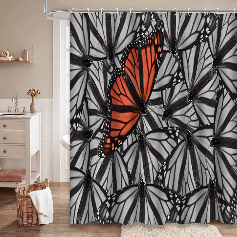 Rideau de douche Butterfly, 72" L x 72" W