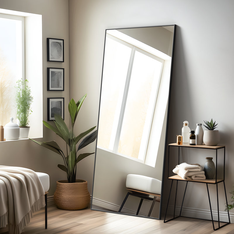 Miroir suspendu Kinkaid, Noir, 71 po x 31 po