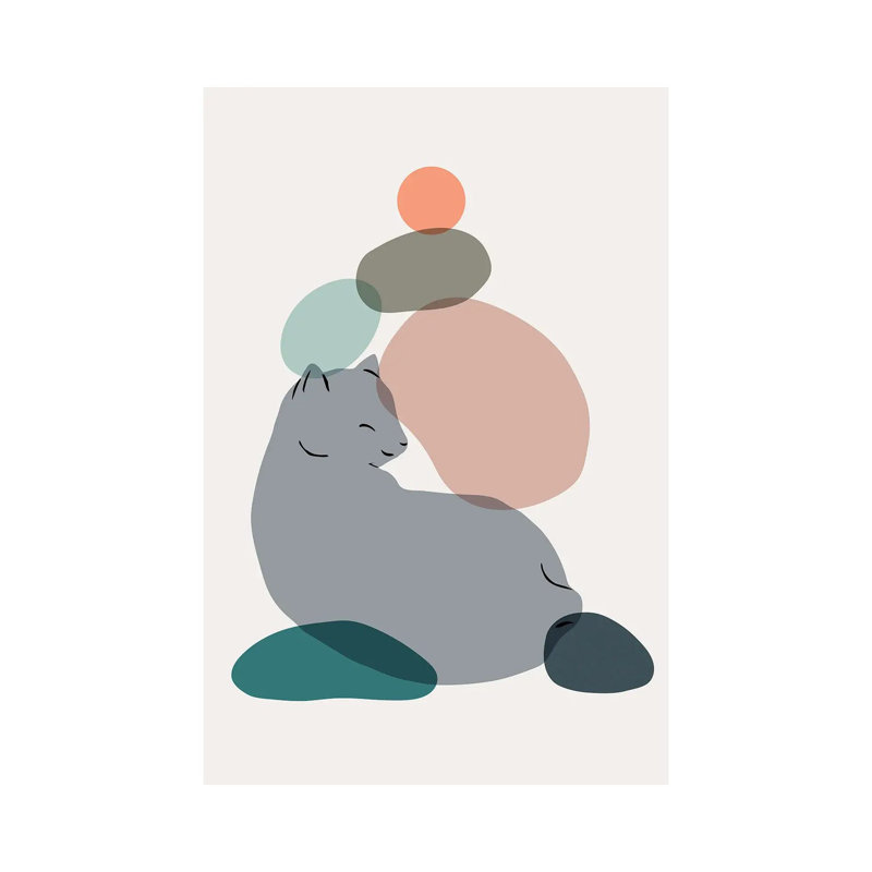 Cat Landscape LX by Lim Heng Swee - Wrapped Canvas Gallery-Wrapped Canvas Giclée, 101.6 cm H x 66.04 cm W