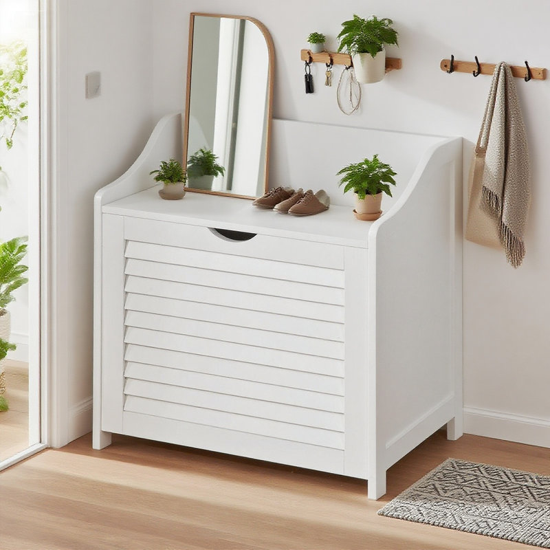 Wood Cabinet Laundry Hamper