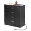 Armoire de rangement à 4 tiroirs avec USB Wyble-94904573