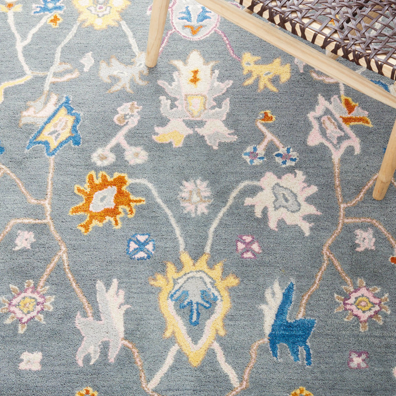 Lisabeth Hand Tufted Wool Oriental Rug, Rectangle 3' x 5'
