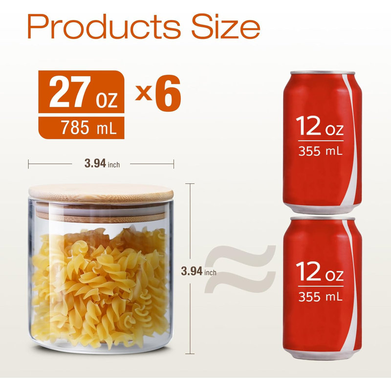 Contenant alimentaire Deveon - Ensemble de 6