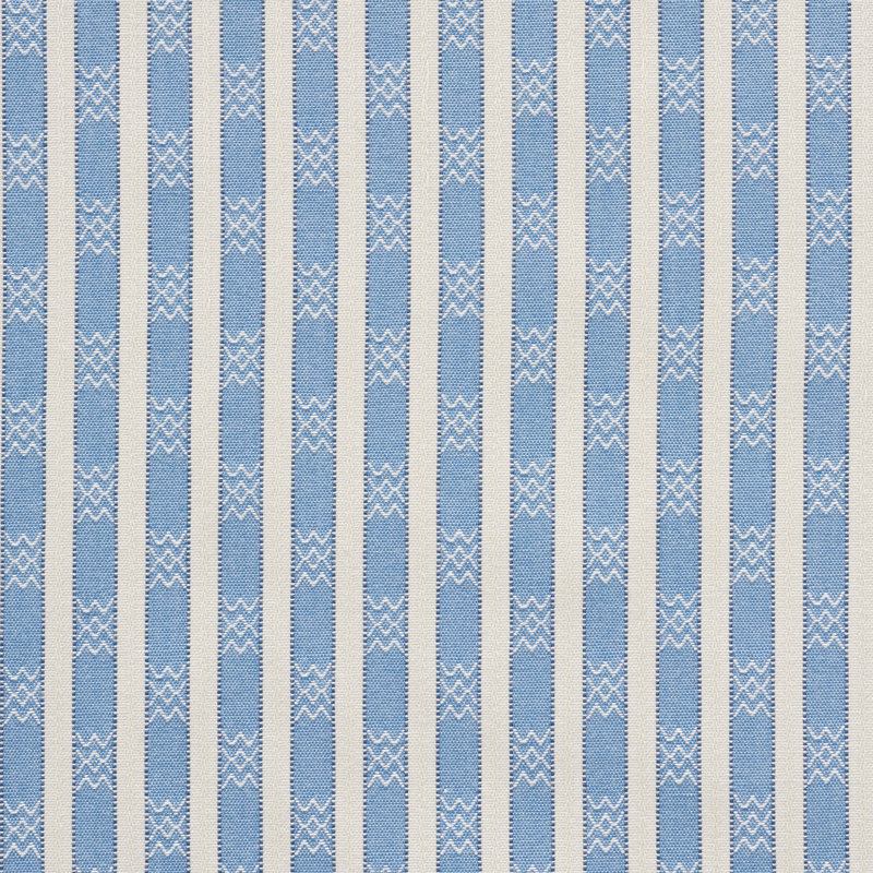 Tissu rayé Schumacher x Mark D. Sikes Beverly, Cobalt