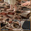 Tapis rustique patchwork forêt (1 pièce) - Motif ours, pommes de pin et poissons. Lavable, à poils courts et antidérapant. Parfait pour le salon, la chambre à coucher, la cuisine ou le bureau.-1481295269