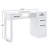 Sakaye Vanity Makeup Desk, Manicure Table with Locking Drawer and Cabinet-725008818