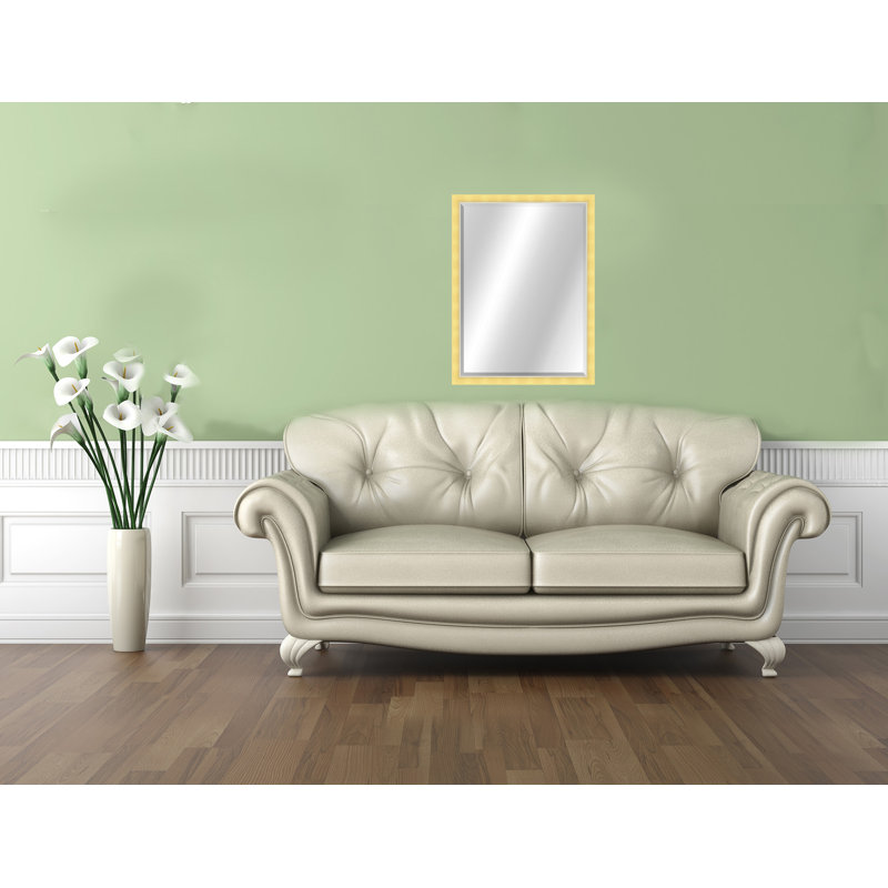 Metropolis II Rectangle Wall Mirror, 31.75" x 25.75", Gold/Silver