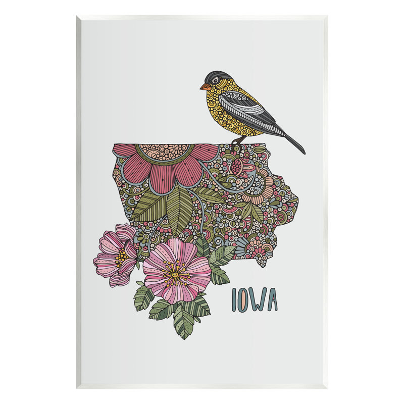 Iowa Mandala Pattern Graphic Art Print on MDF